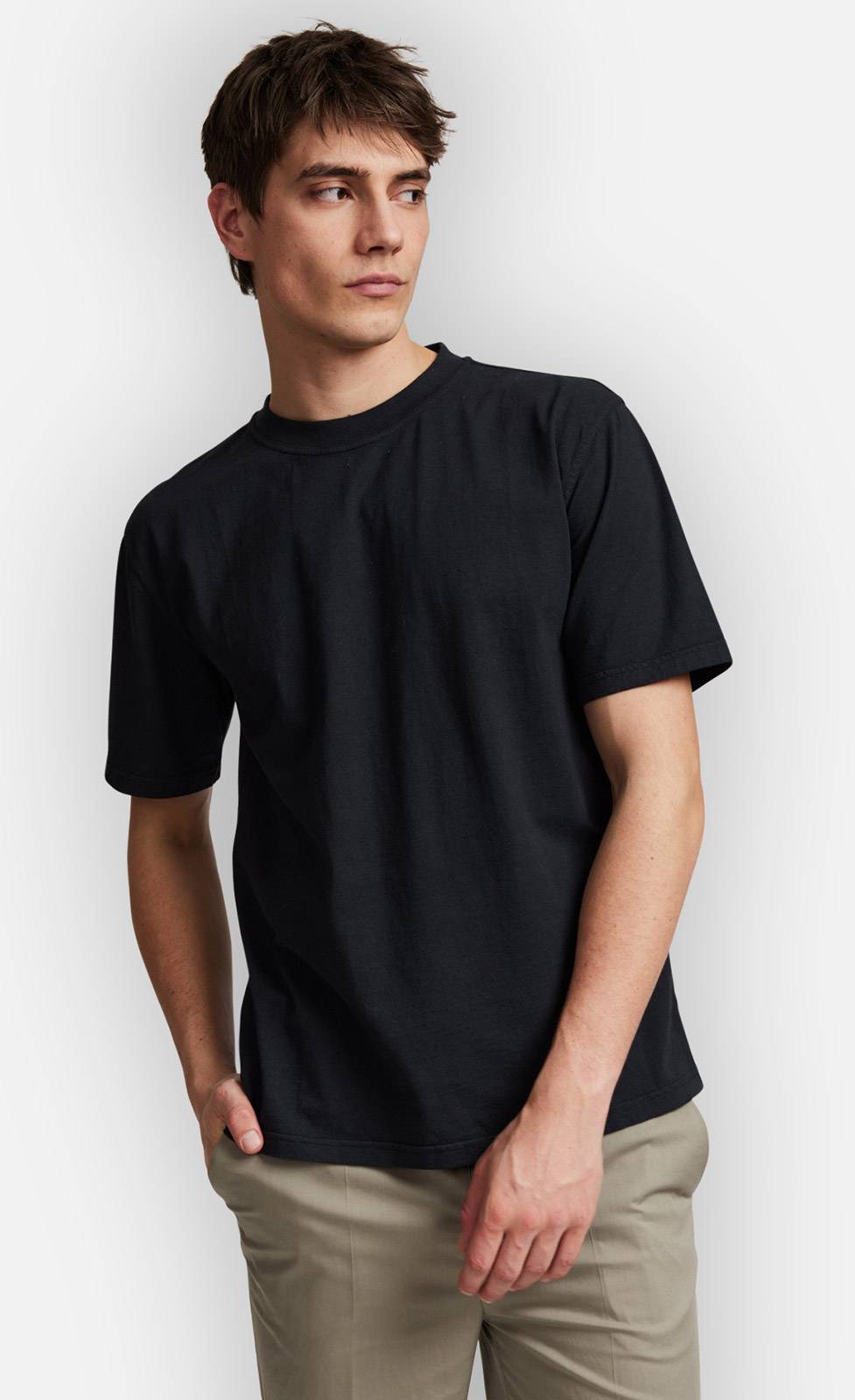 Kiefermann Bastian Garment-Dye T-Shirt aus Baumwolle Black Friday Preise