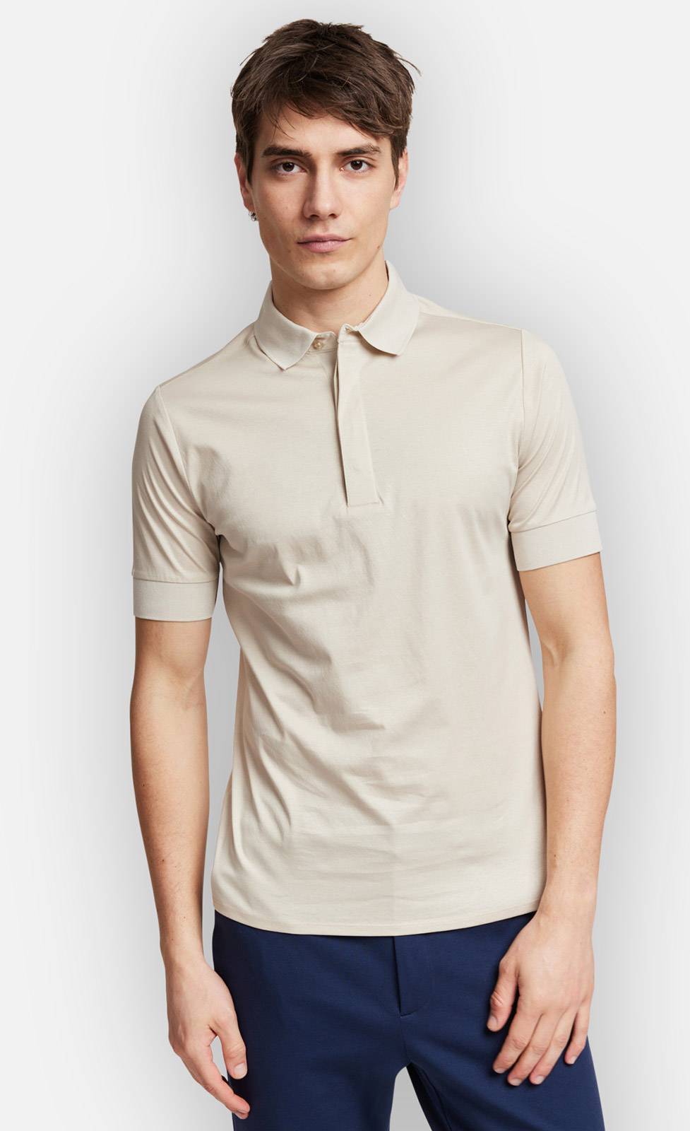Kiefermann Wilson Poloshirt aus merzerisierter Baumwolle Im Verkauf