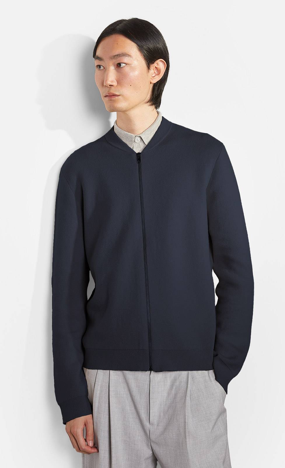 Kiefermann Avino Strickjacke im Blousonstil Fabrikverkauf