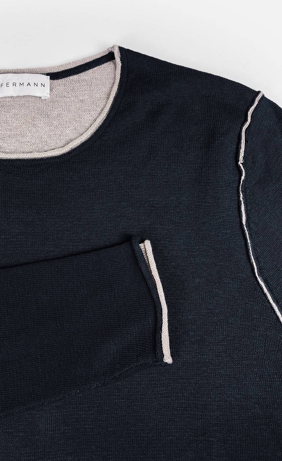Kiefermann Caius Leinen Strickpullover Kostenloser Versand