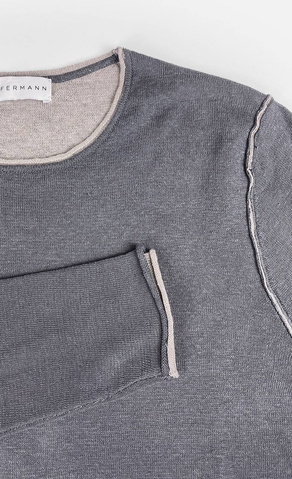 Kiefermann Caius Leinen Strickpullover Kostenloser Versand