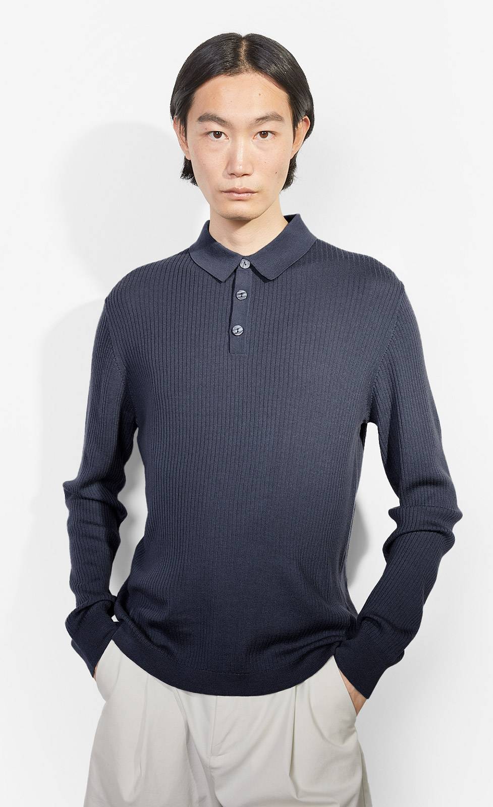 Kiefermann Yannik Polo aus Merinowolle Begrenztes Angebot