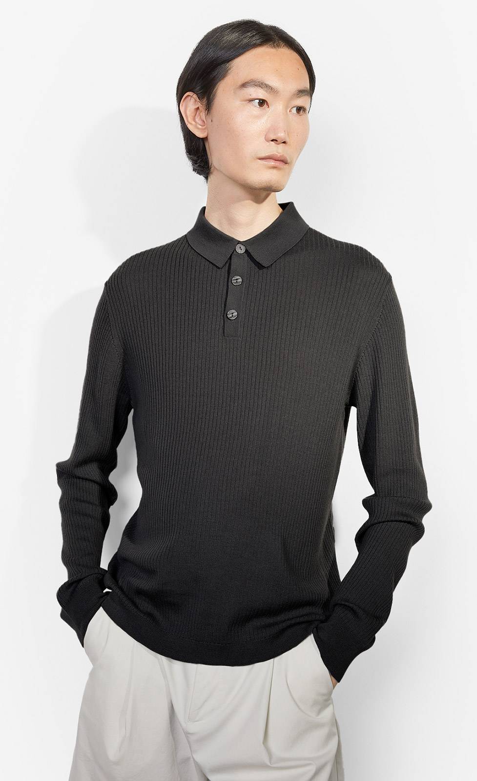 Kiefermann Yannik Polo aus Merinowolle Begrenztes Angebot