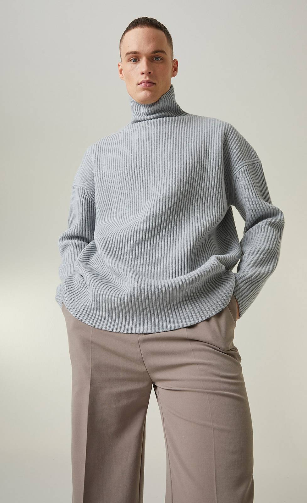 Kiefermann Kenneth Gerippter Rollkragen-Strickpullover Angebote