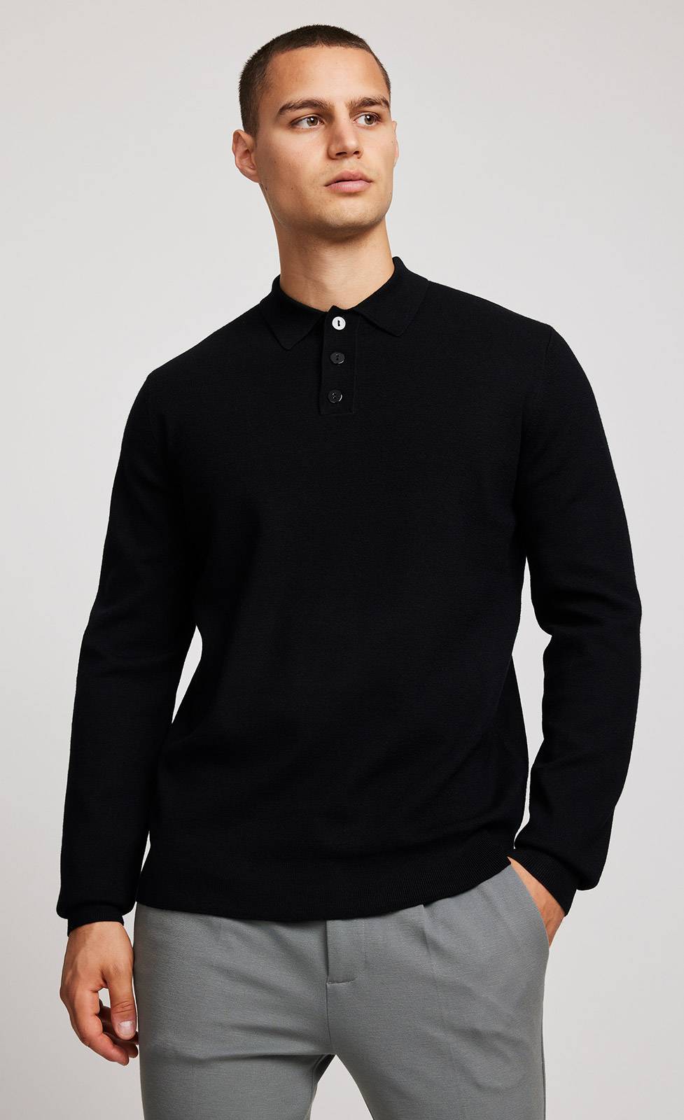 Kiefermann Aidan Strickpullover mit Polokragen im Angebot