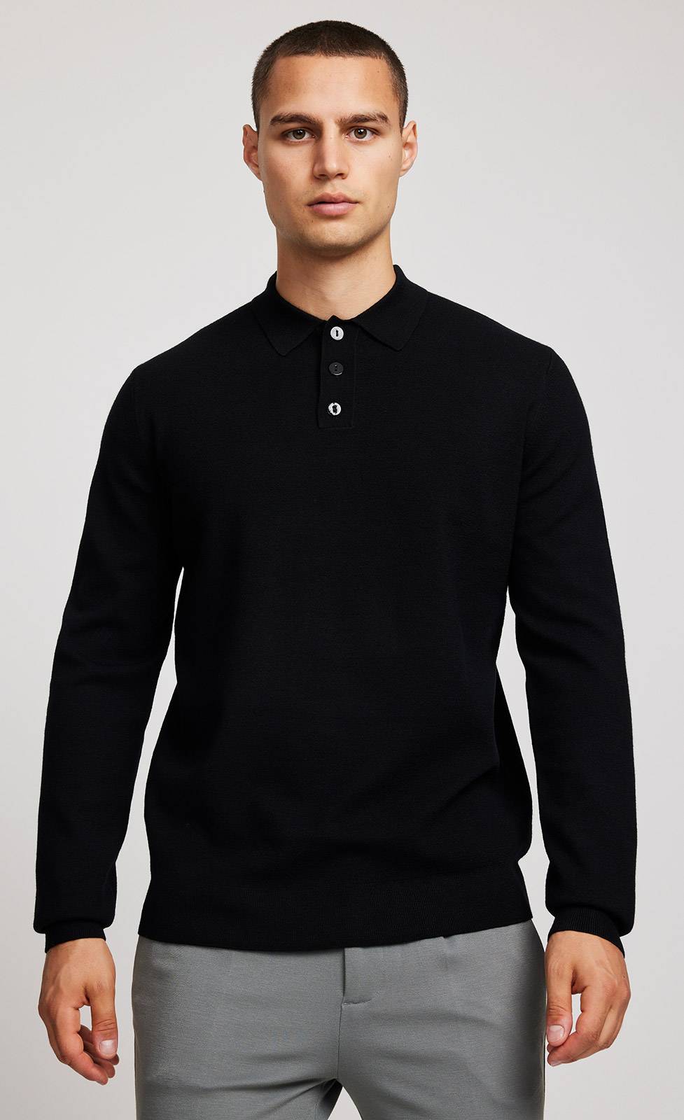 Kiefermann Aidan Strickpullover mit Polokragen im Angebot