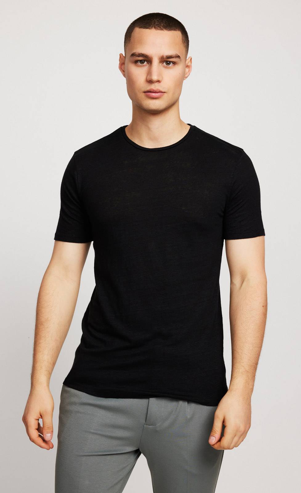Kiefermann Laine Leinen Rundhals-T-Shirt Fabrikverkauf