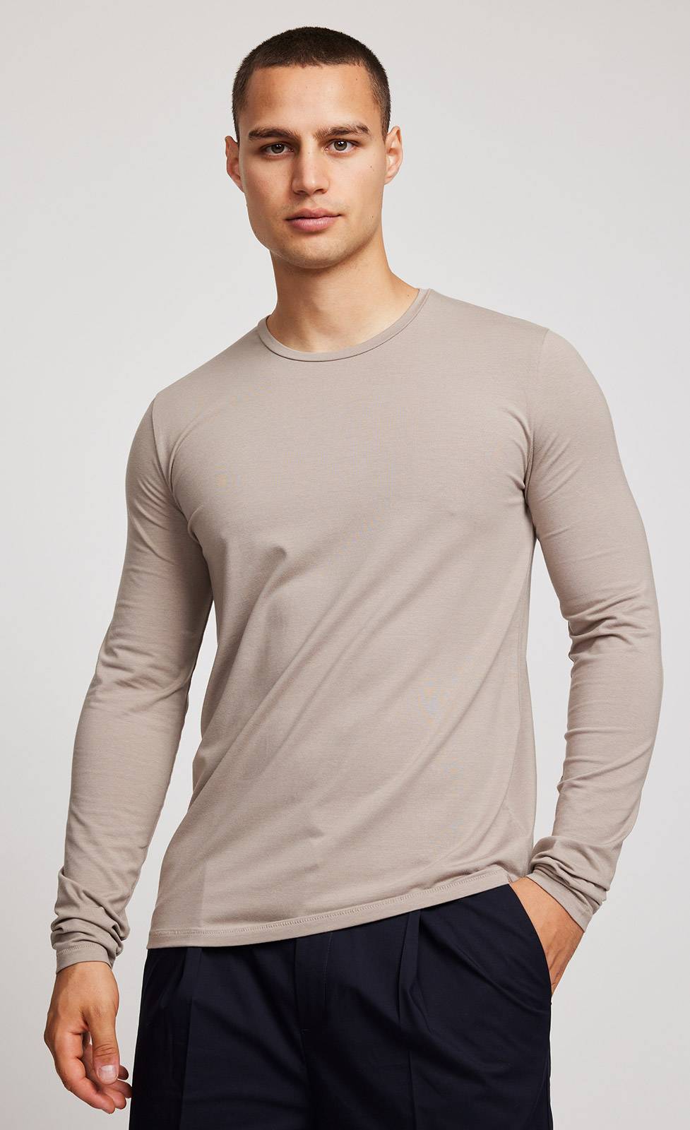 Kiefermann Emil Langarmshirt aus Baumwolle-Modal-Mix Günstig kaufen