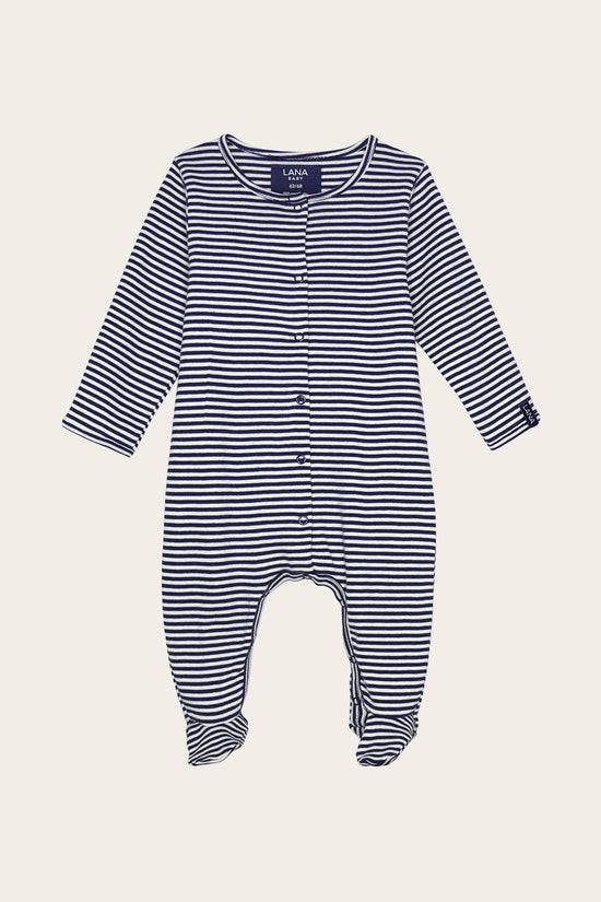 Lana Natural Wear Strampler, Modell Merle mit Fuß Sonderangebot der Fabrik