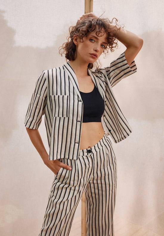 Lana Natural Wear Bluse, Modell Teresita mit Tasche Flash Sale