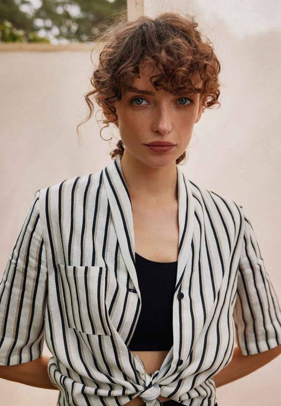 Lana Natural Wear Bluse, Modell Teresita mit Tasche Flash Sale