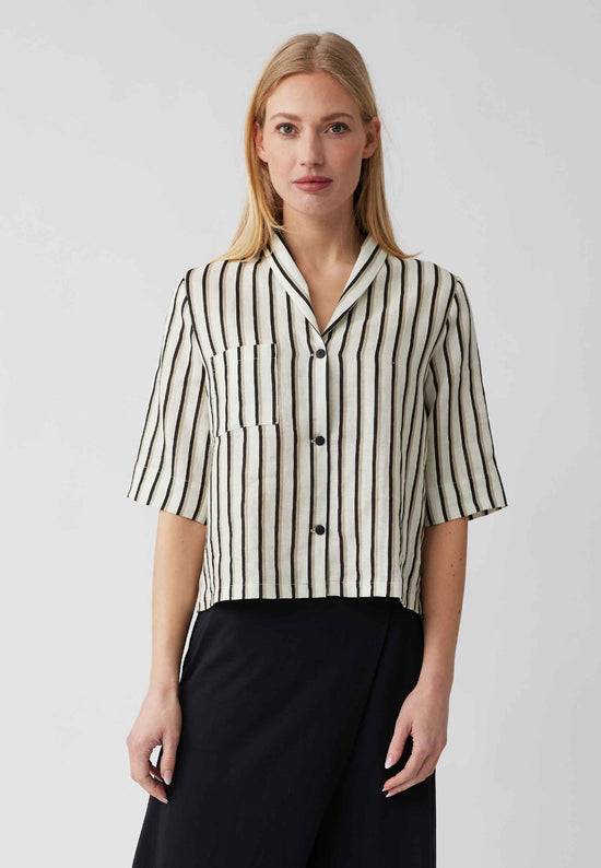 Lana Natural Wear Bluse, Modell Teresita mit Tasche Flash Sale