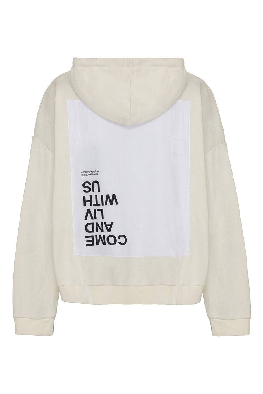 Liv Bergen Hoodie Come in offwhite Outlet