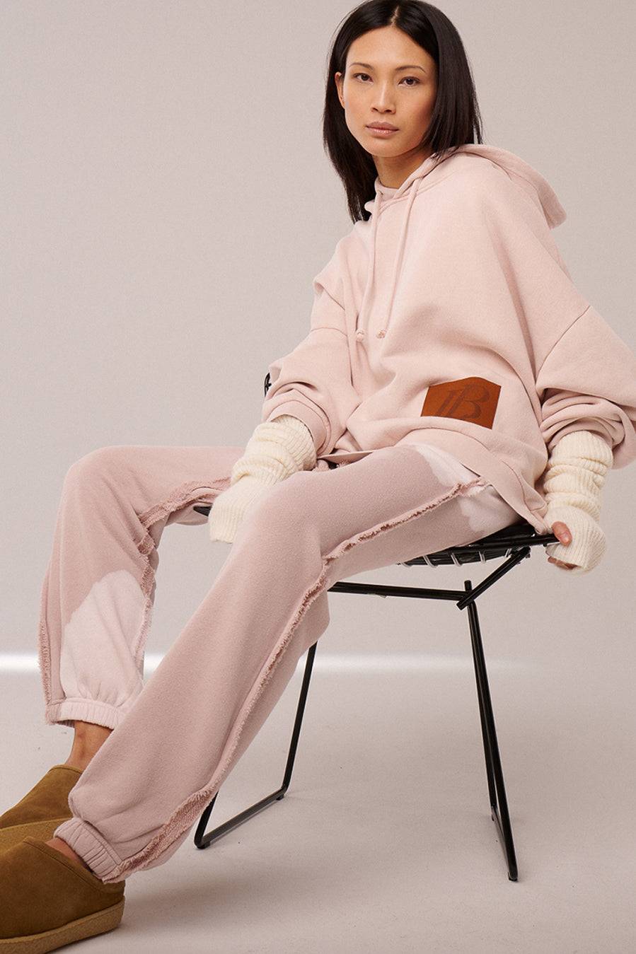 Liv Bergen Hoodie Fade Out in ruby tan Angebote