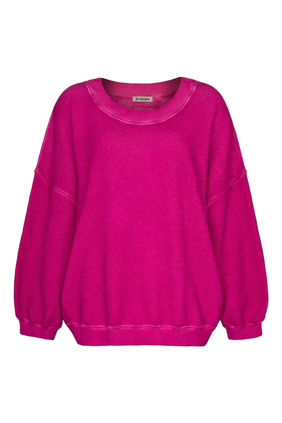 Liv Bergen Oversized Sweater Liv in neon pink Fabrik Onlineshop