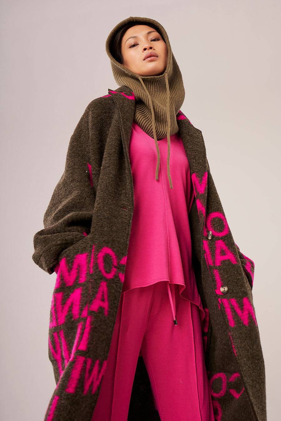 Liv Bergen Mantel Come in pink/brown Günstig kaufen