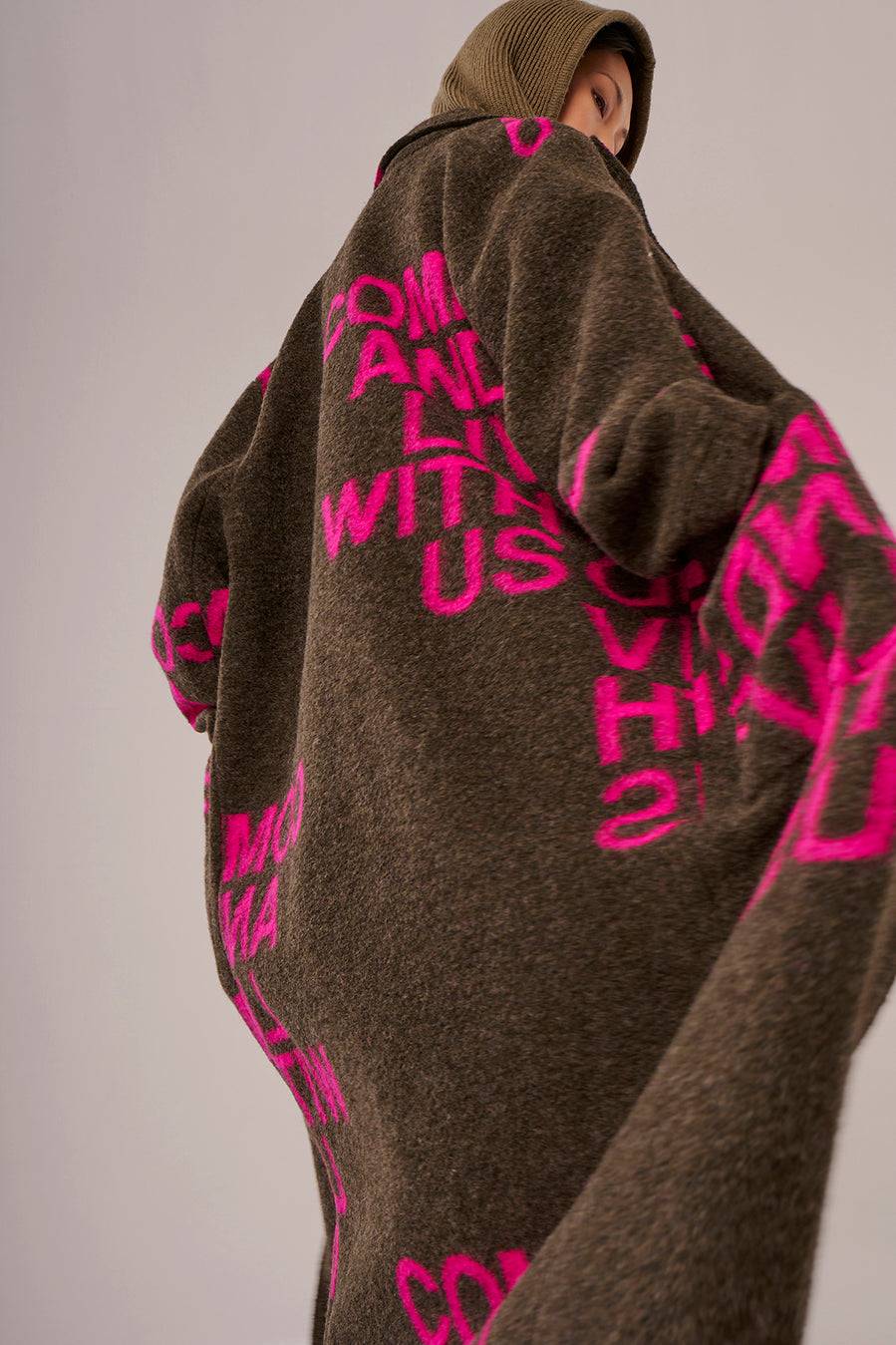 Liv Bergen Mantel Come in pink/brown Günstig kaufen