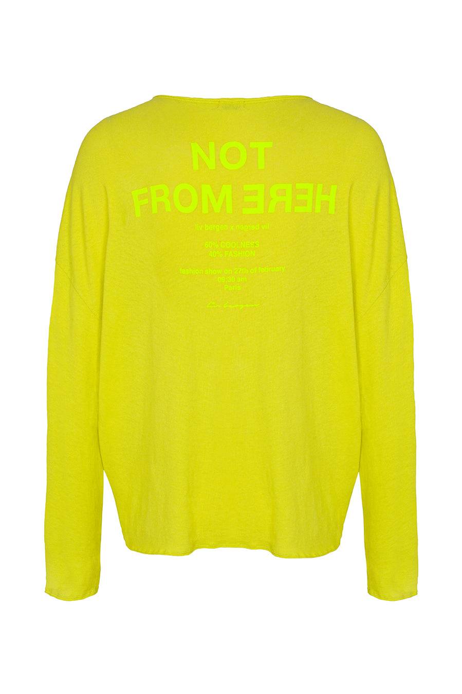 Liv Bergen Shirt Not in neon yellow Saisonschlussverkauf