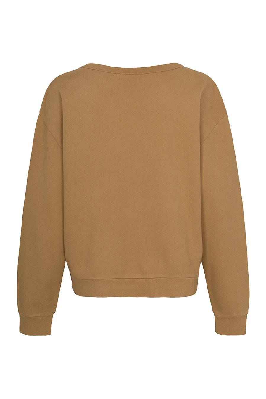 Liv Bergen Sweater Organic in camel Muttertagsangebot