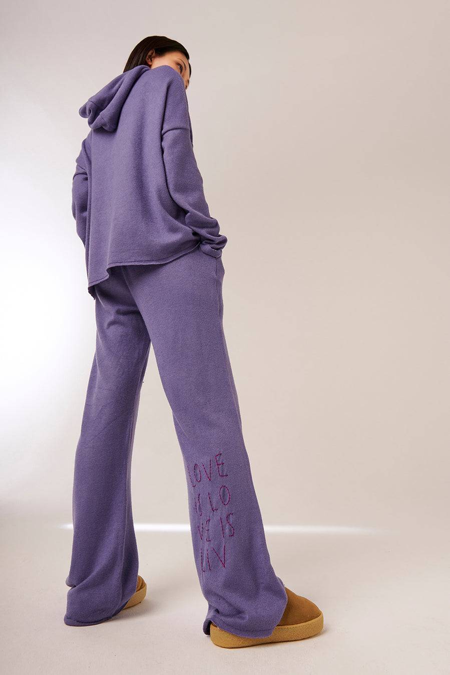 Liv Bergen Hose Knit in purple ash Heißer Verkauf