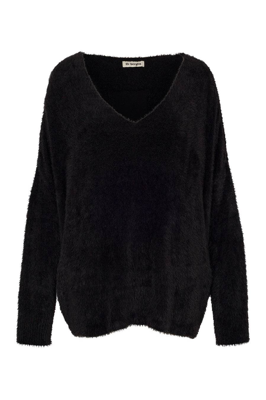 Liv Bergen Sweater HI knit in black Verkauf