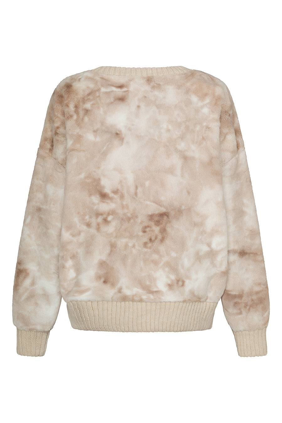 Liv Bergen Sweater Soft in beige batik Fabrikpreis