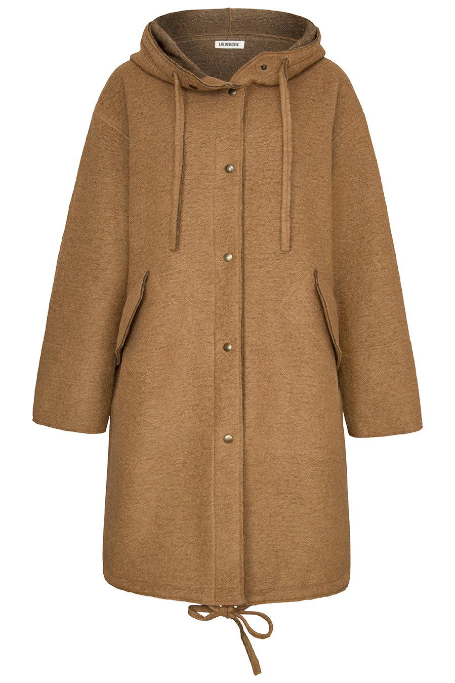 Liv Bergen Jacke Parka in camel Vatertagsangebot