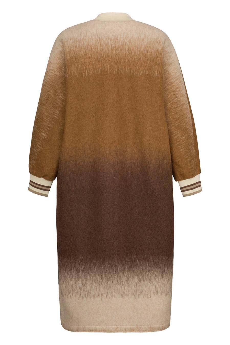 Liv Bergen Mantel Coloured in black/brown Online Outlet