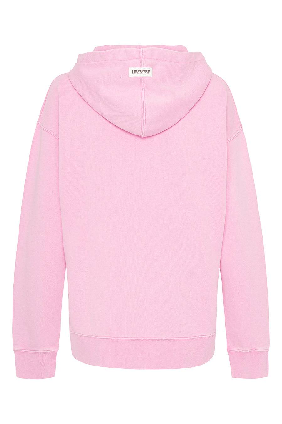 Liv Bergen Hoodie "100% Organic Cotton" in girly pink Sonderangebot der Fabrik