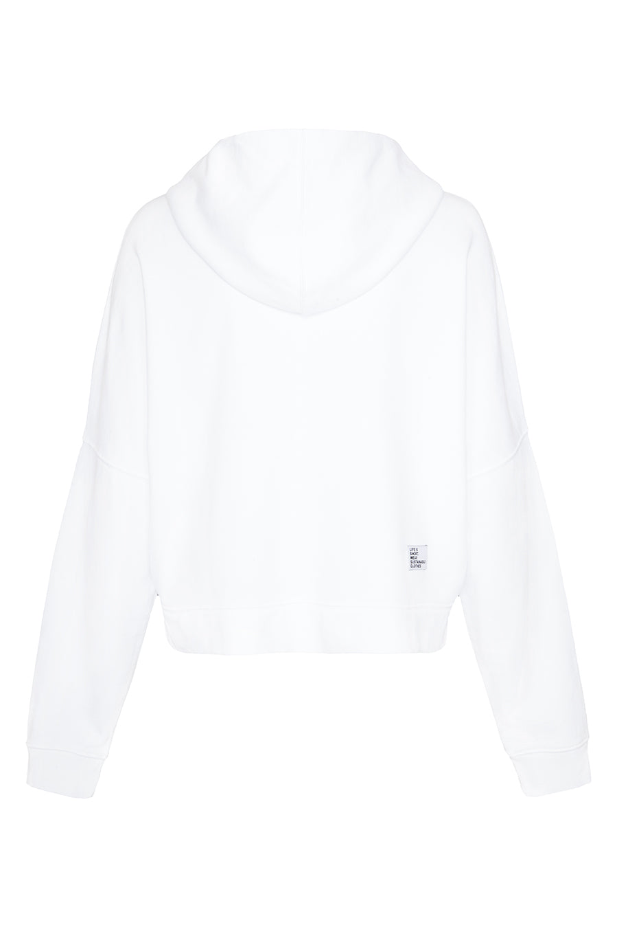 Liv Bergen Hoodie cropped in optic white Vierteljährliche Förderung