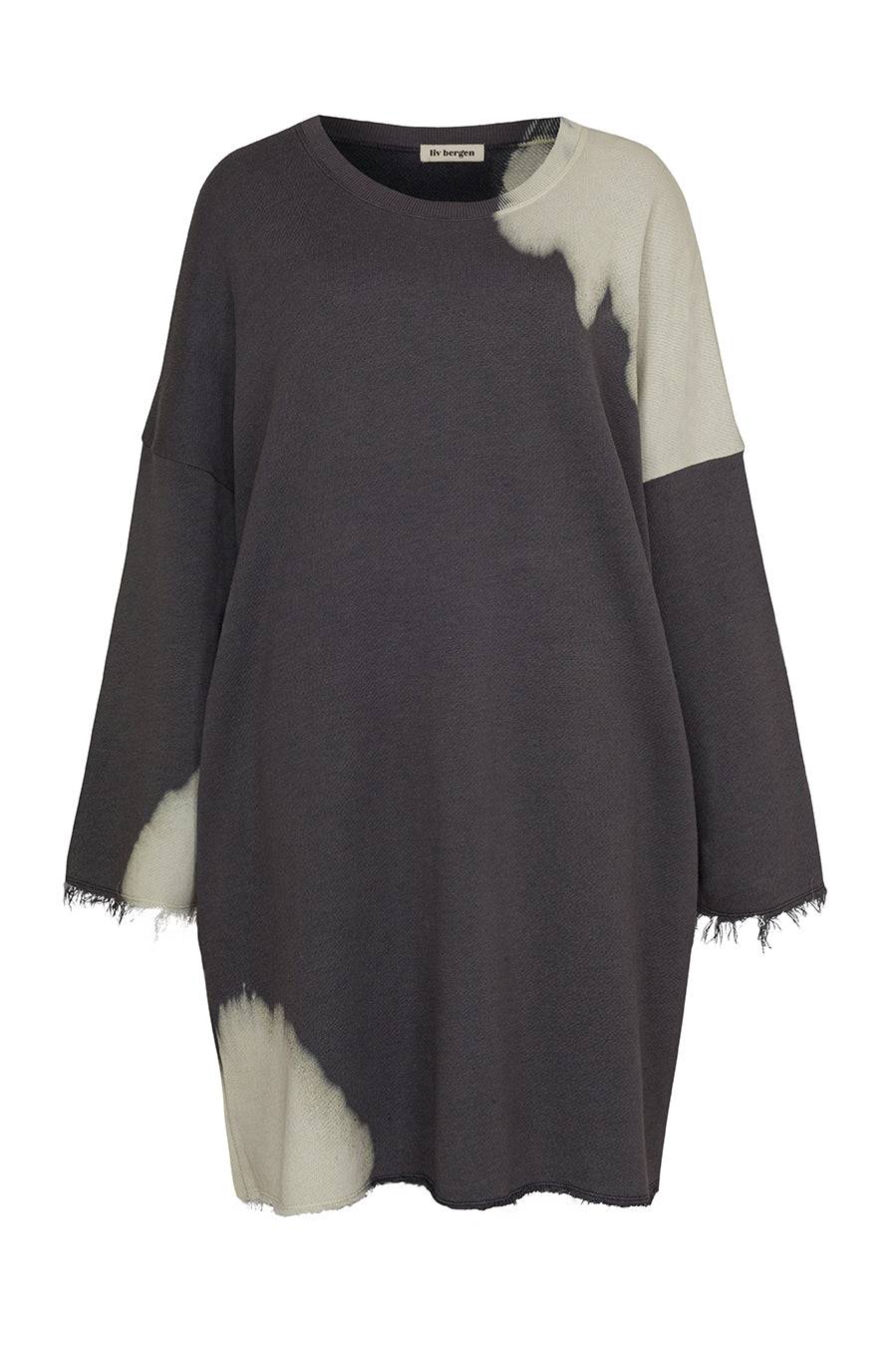Liv Bergen Kleid Bleached in charcoal Kostenloser Versand international