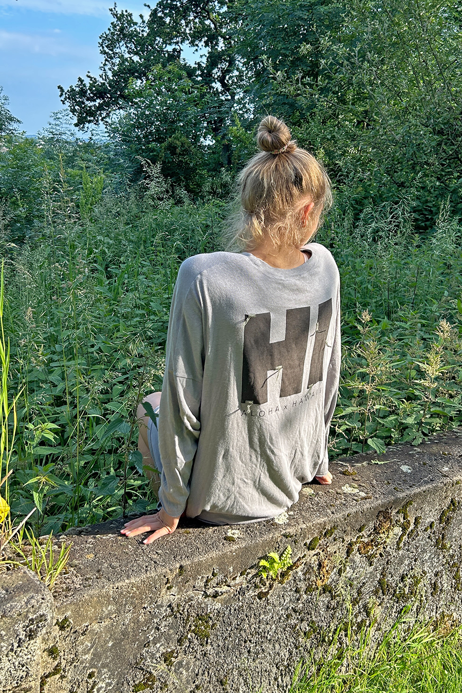 Liv Bergen Kleid HI in washed grey Im Verkauf
