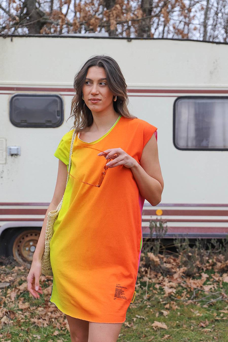 Liv Bergen Kleid Rainbow in multicolour Rabatte dieses Monats