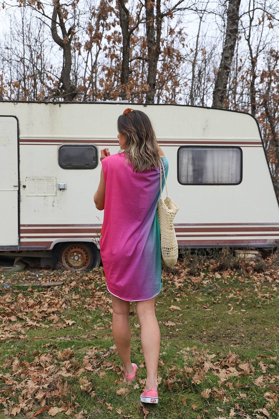 Liv Bergen Kleid Rainbow in multicolour Rabatte dieses Monats
