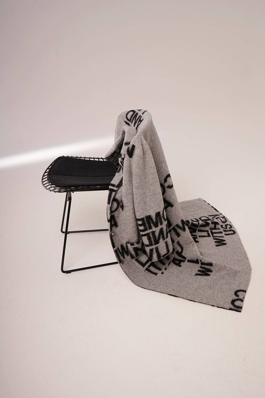 Liv Bergen Mantel Come in black/grey Fabrikverkauf