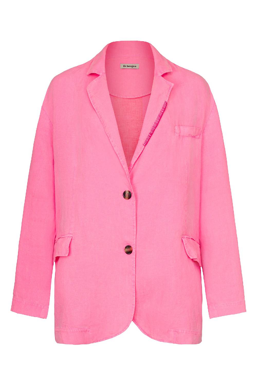 Liv Bergen Oversized Blazer HI in neon pink Flash Sale