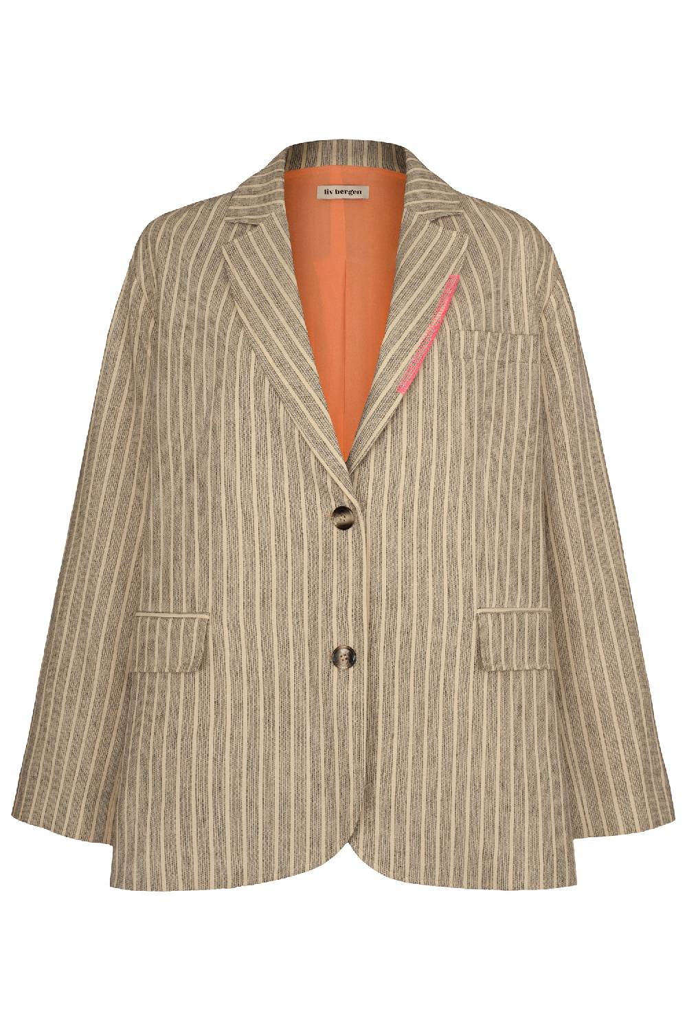 Liv Bergen Oversized Blazer HI in stripe Begrenztes Angebot