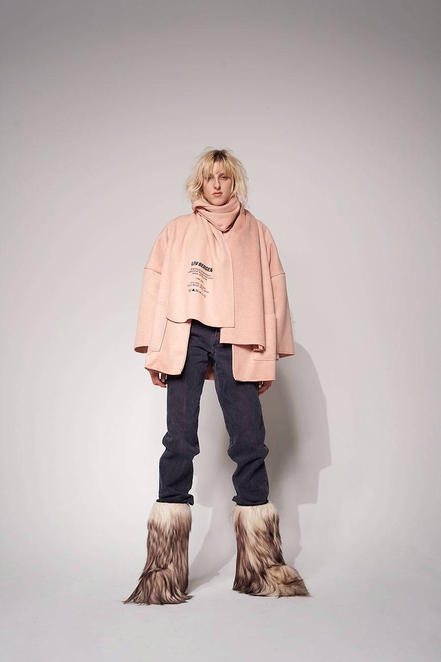 Liv Bergen Schal LIV BERGEN in powder Osterangebot