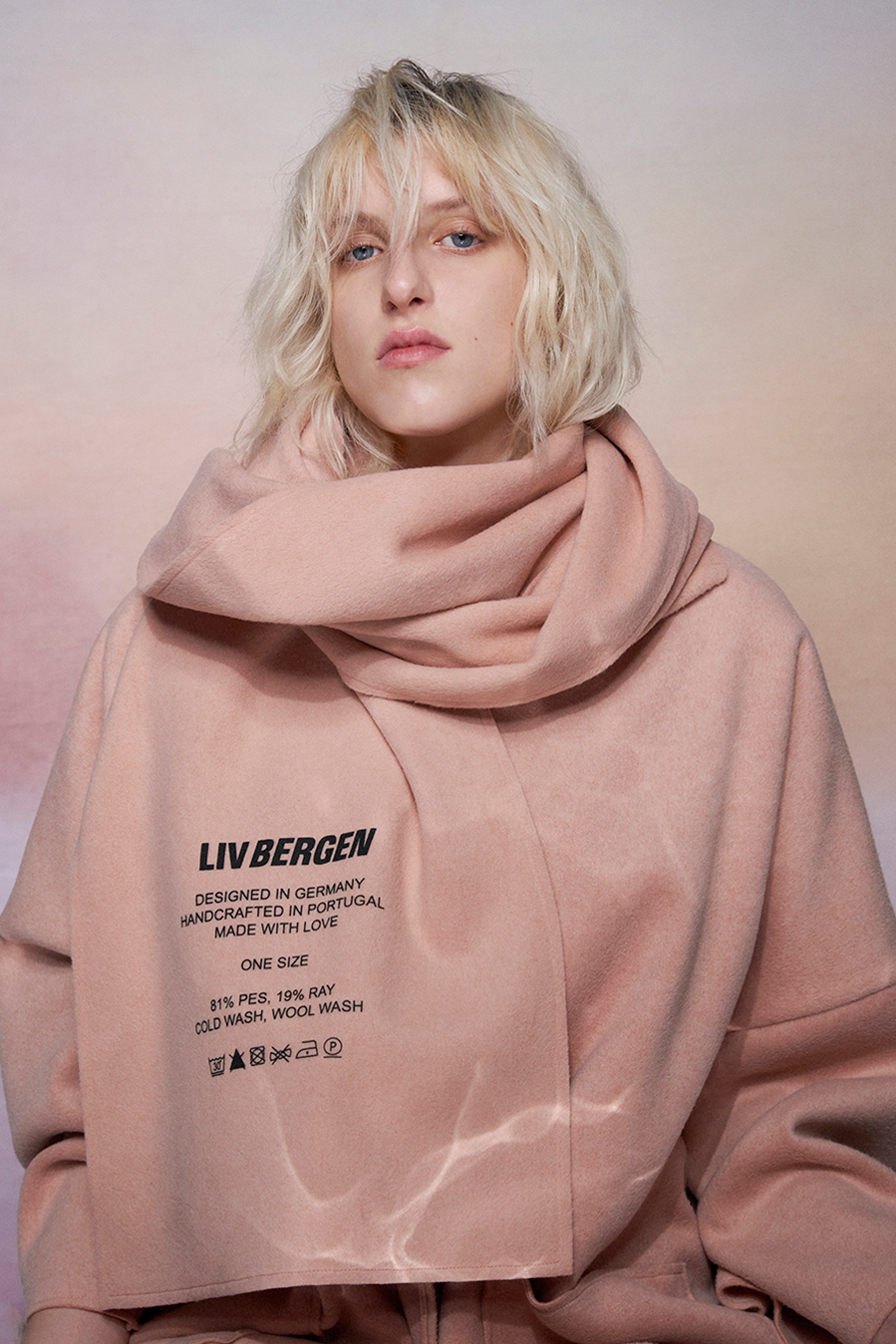 Liv Bergen Schal LIV BERGEN in powder Osterangebot