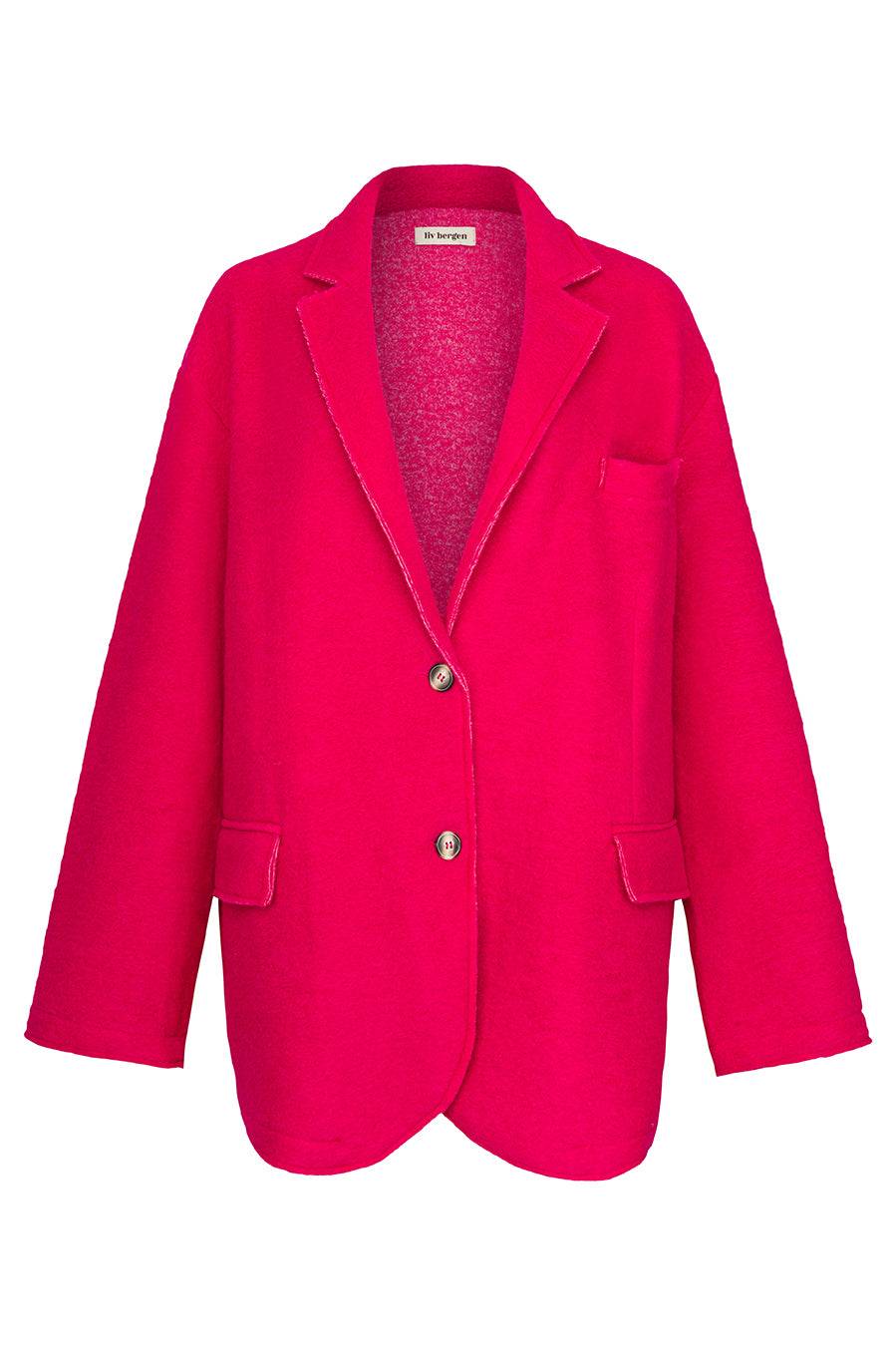 Liv Bergen Oversized Jacke "THAT DON'T IMPRESS ME MUCH" in pink Lagerräumung