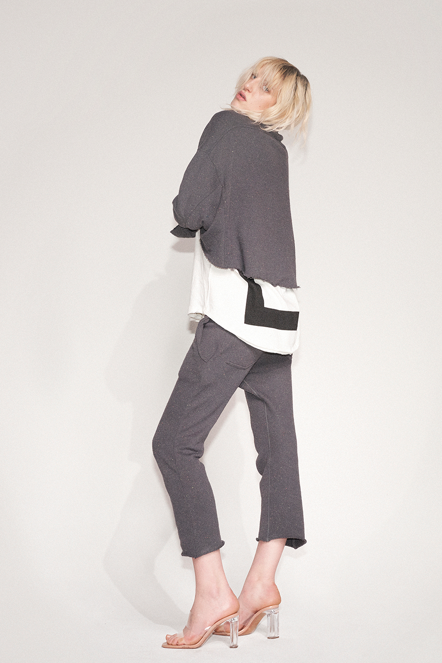 Liv Bergen Jacke cropped in asphalt Online Outlet
