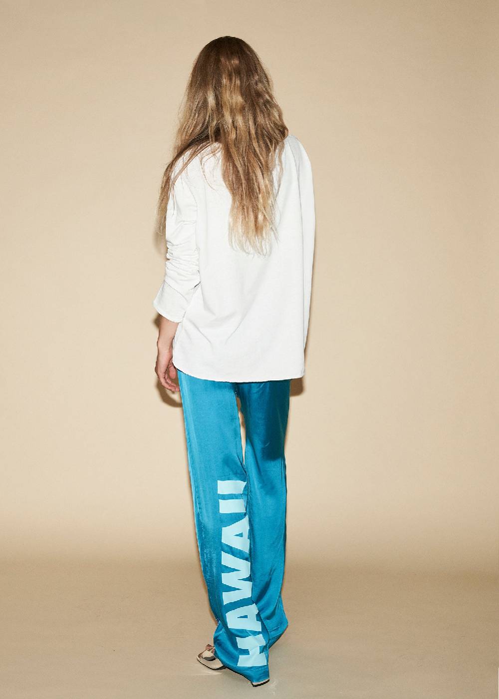 Liv Bergen Longsleeve Waves in white Räumungsverkauf
