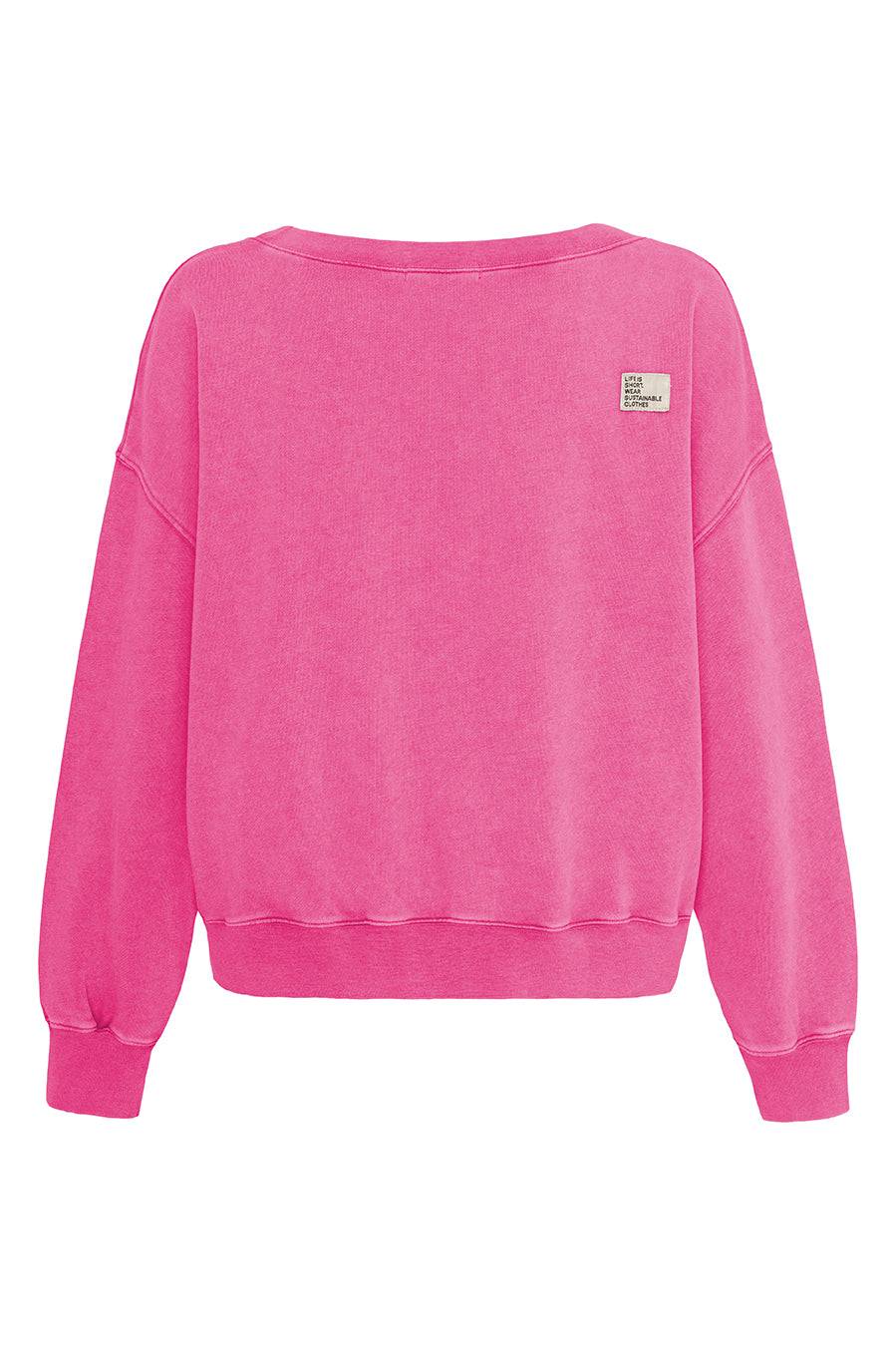 Liv Bergen Sweater square "100% Organic Cotton" in rose Limitierter Zeitrabatt