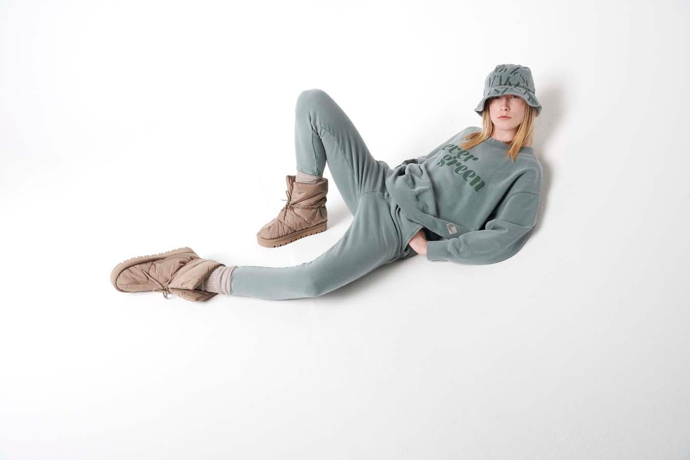 Liv Bergen Sweater evergreen in dusty green Preisnachlass
