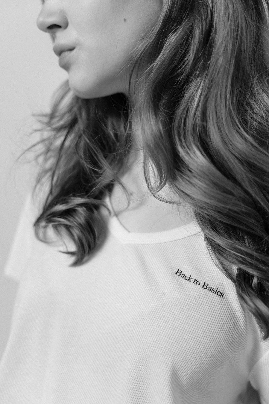 Liv Bergen T-Shirt Basics in optic white Neueste Mode