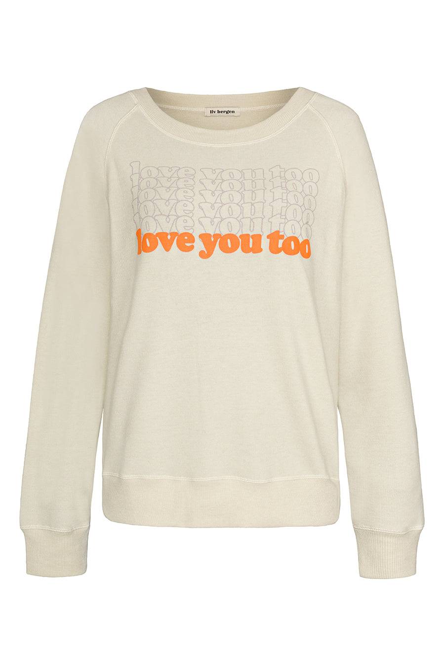 Liv Bergen Sweater LOVE in silver