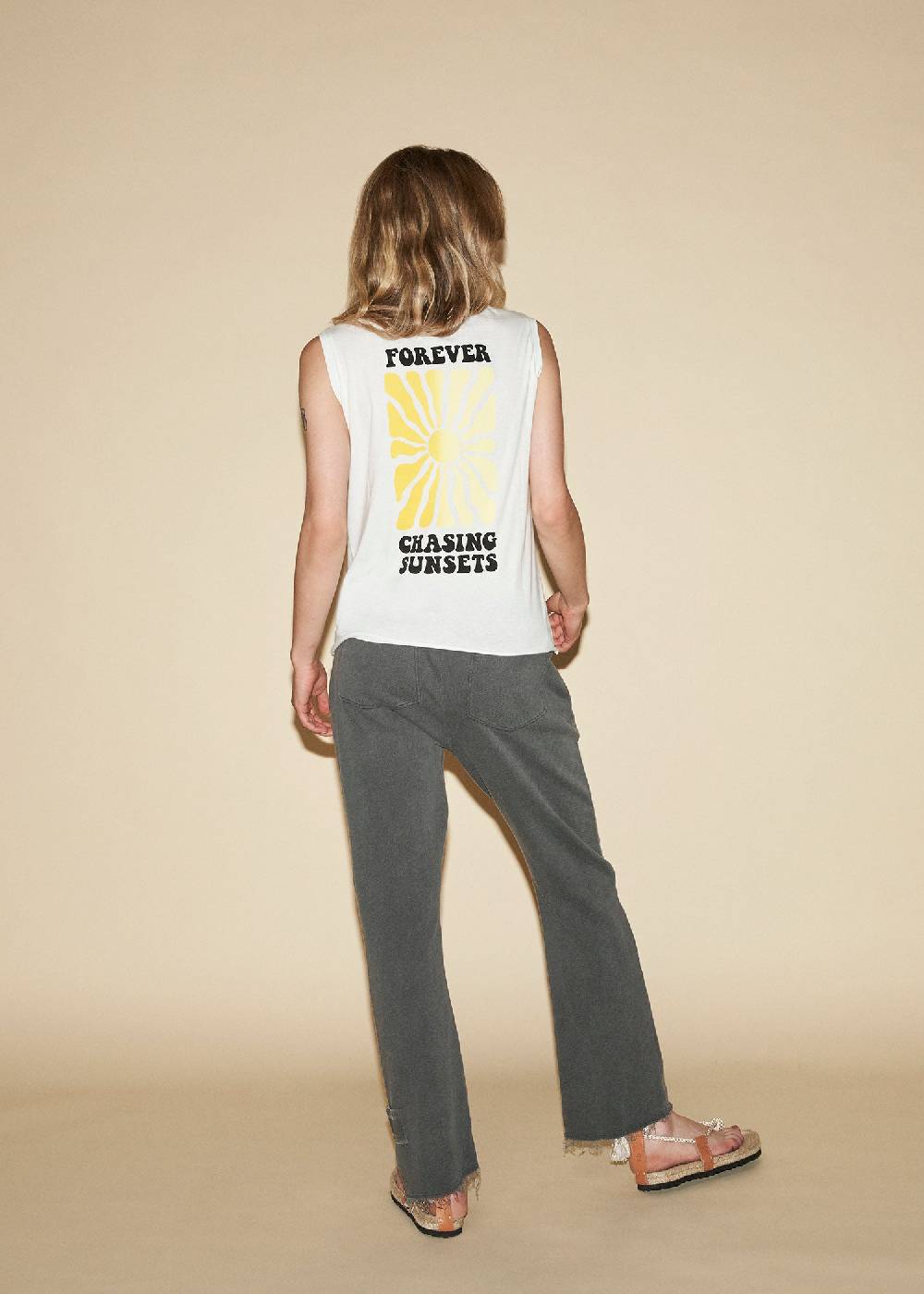 Liv Bergen Top SUNSET in charcoal Preisnachlass