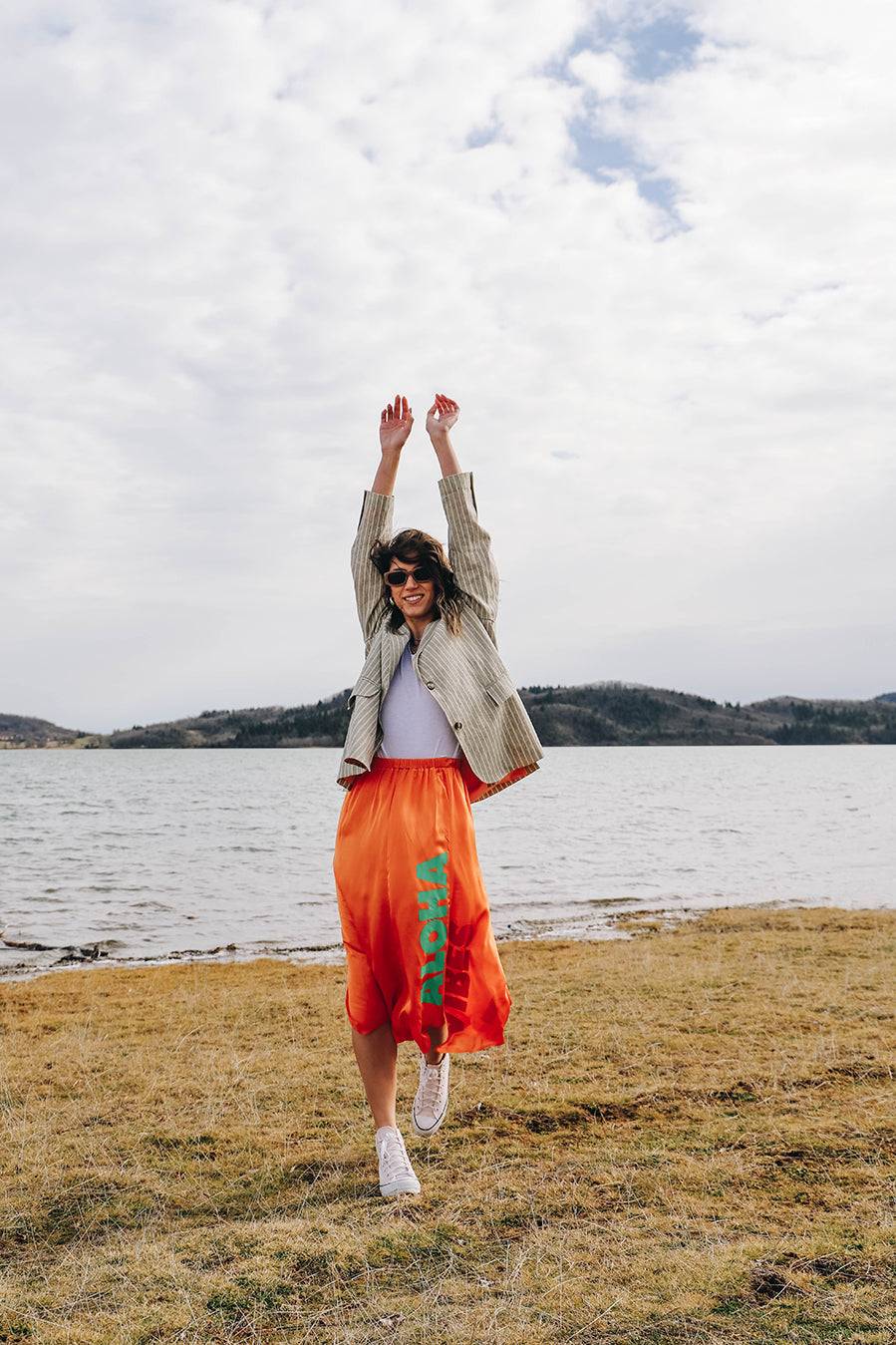 Liv Bergen Rock ALOHA VIBES in orange Speichern exportieren
