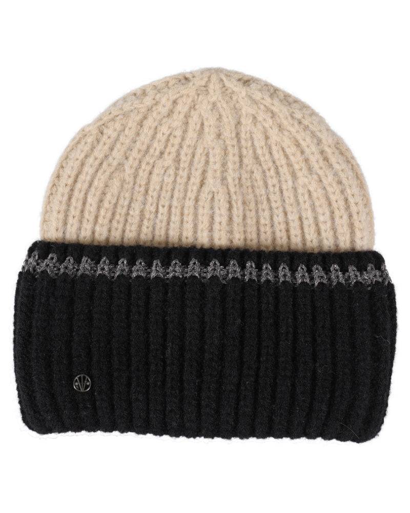 Loevenich SET Strickmütze + Schal - Beige-Schwarz Bis zu 50% Rabatt