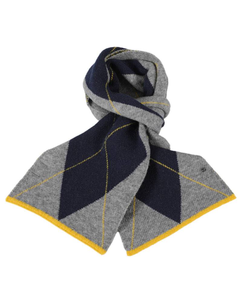 Loevenich SET Strickmütze + Rautenschal - Marine-Multi Marine Bis zu 55% Rabatt